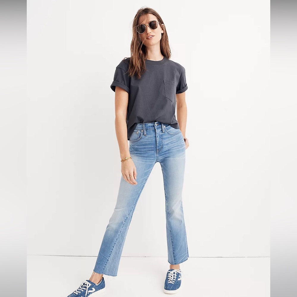 Madewell Cali Demi-Boot Jeans: Inset Edition Size 24